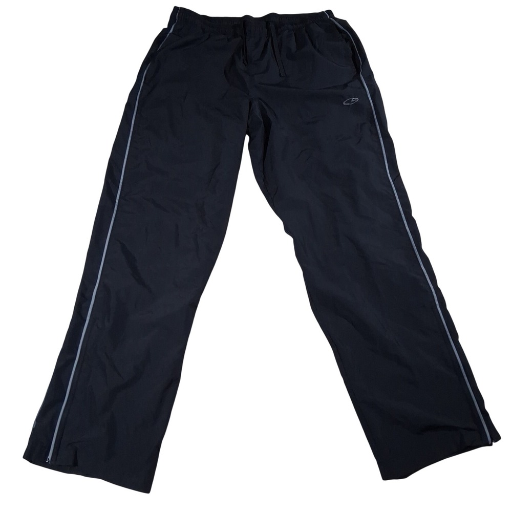 Champion C9 Men's MED Black Mesh Lined Athletic Track Workout Running Sweatpants